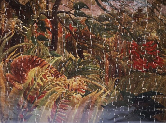 Puzzle "Tigre en una Tormenta Tropical"